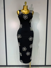 Women Celebrity Sexy Diamonds Flower Black Long Bodycon Bandage Dress 2025 Elegant Evening Club Party Luxury Birthday Dresses